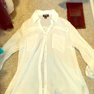 By love by large white See-through shirt